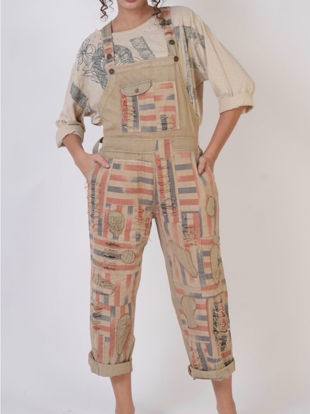 Hey Hey USA! Flag overalls